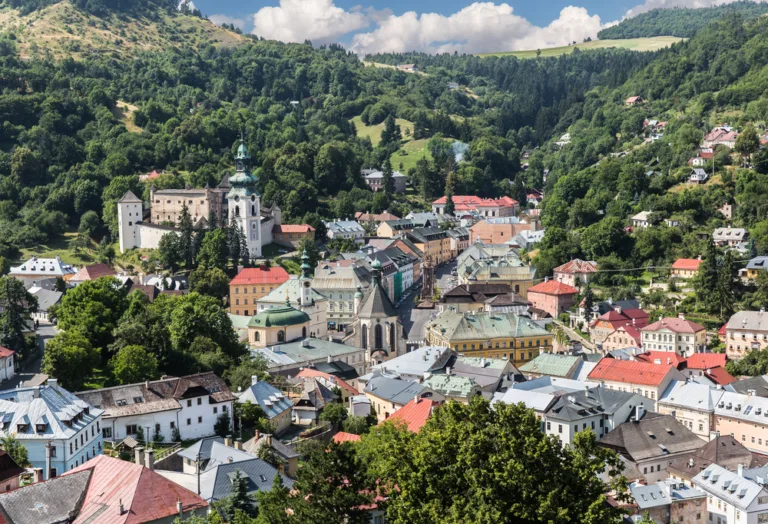 View,Of,The,Center,Slovak,Mining,Town,Banska,Stiavnica,With
